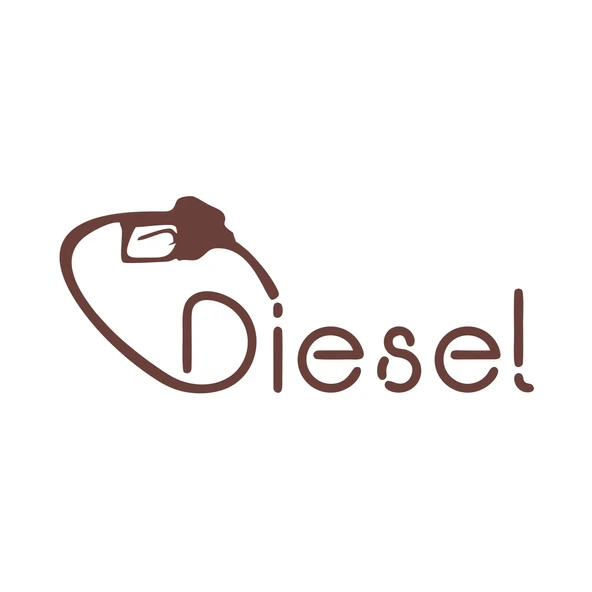 Diesel Araba Sticker 17x17 Cm Kahverengi ürün görseli 1