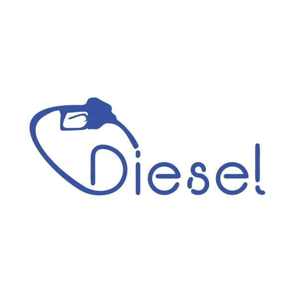 Diesel Araba Sticker 17x17 Cm Mavi ürün görseli 1