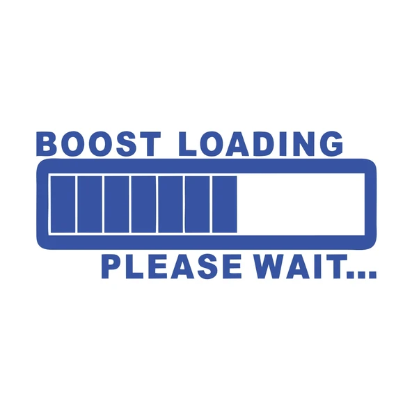 Boost Loading Araba Sticker 17x17 Cm Mavi ürün görseli 1