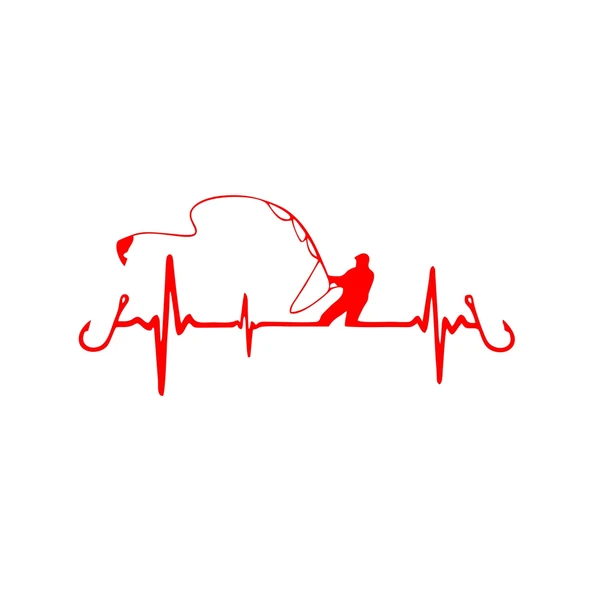 Balıkçılık Araba Sticker 17x17 Cm Kırmızı ürün görseli 1