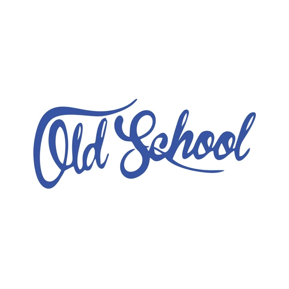 Old School Araba Sticker 17x17 Cm Mavi ürün görseli 1