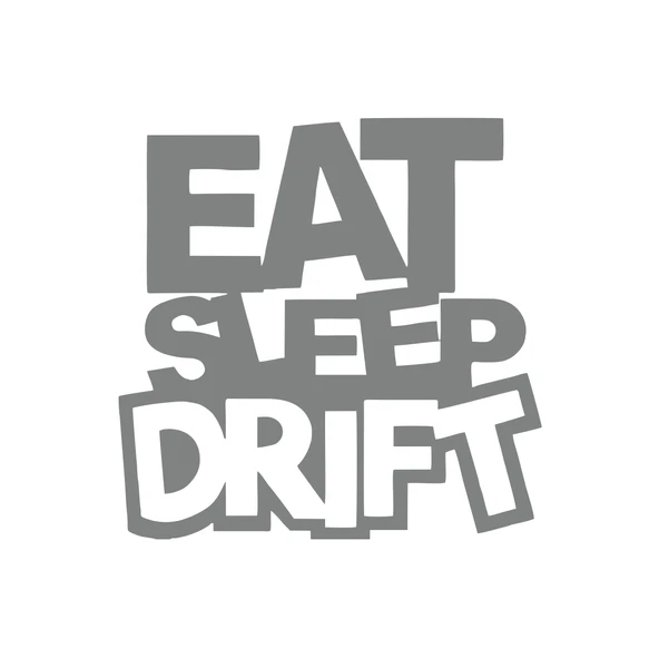 Eat Sleep Drift Araba Sticker 17x17 Cm Gri ürün görseli 1