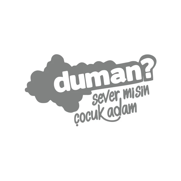 Duman Sever Misin Çocuk Adam Araba Sticker 17x17 Cm Gri ürün görseli 1