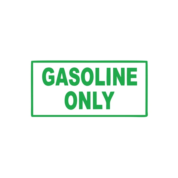 Gasoline Only Araba Sticker 17x17 Cm Yeşil ürün görseli 1