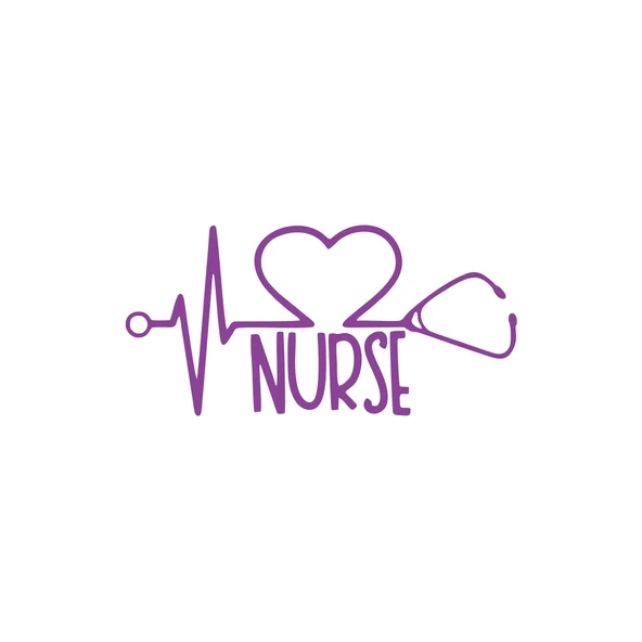 Nurse Araba Sticker 17x17 Cm Mor ürün görseli 1