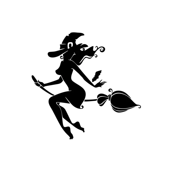 Cadı Araba Sticker 17x17 Cm Siyah ürün görseli 1