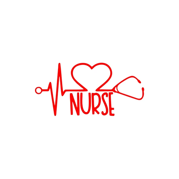 Nurse Araba Sticker 17x17 Cm Kırmızı ürün görseli 1
