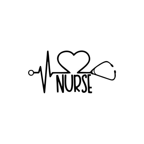 Nurse Araba Sticker 17x17 Cm Siyah ürün görseli 1