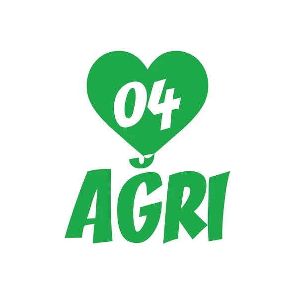 Kalpli 04 Ağrı Araba Sticker 17x17 Cm Yeşil ürün görseli 1