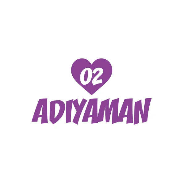 Kalpli 02 Adıyaman Araba Sticker 17x17 Cm Mor ürün görseli 1