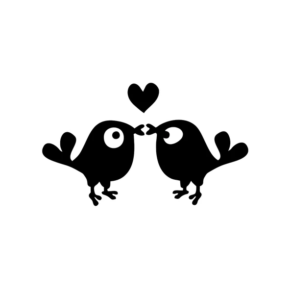 Sevimli Kuşlar Araba Sticker 17x17 Cm Siyah ürün görseli 1