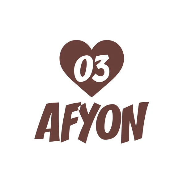 Kalpli 03 Afyon Araba Sticker 17x17 Cm Kahverengi ürün görseli 1
