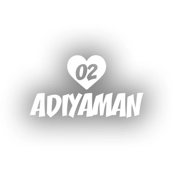 Kalpli 02 Adıyaman Araba Sticker 17x17 Cm Beyaz ürün görseli 1