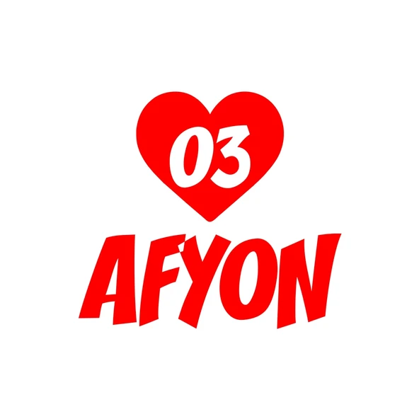 Kalpli 03 Afyon Araba Sticker 17x17 Cm Kırmızı ürün görseli 1