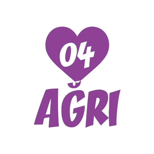 Kalpli 04 Ağrı Araba Sticker 17x17 Cm Mor ürün görseli 1