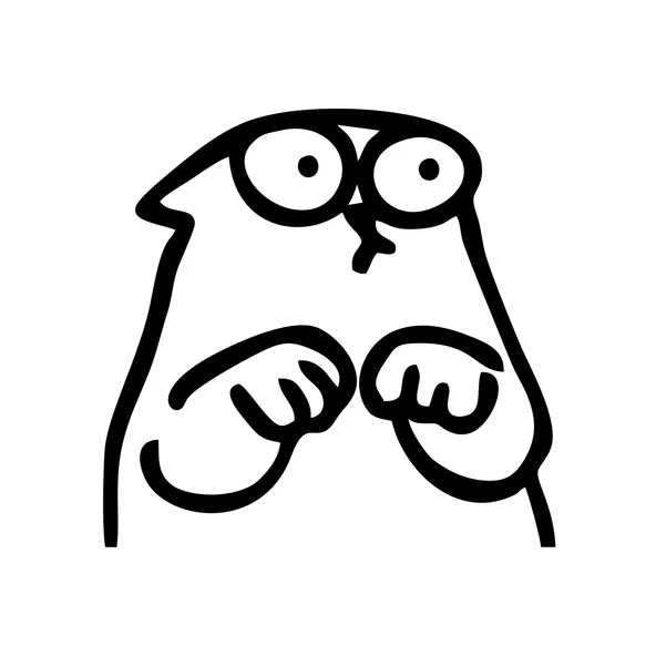 Komik Kedi Araba Sticker 17x17 Cm Siyah ürün görseli 1