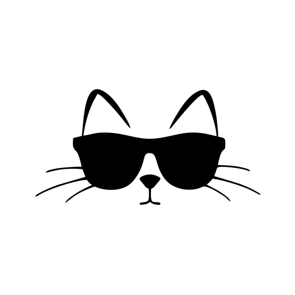 Güneş Gözlüğü Takan Kedi Araba Sticker 17x17 Cm Siyah ürün görseli 1