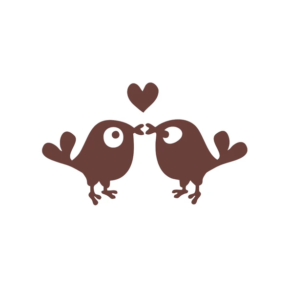 Sevimli Kuşlar Araba Sticker 17x17 Cm Kahverengi ürün görseli 1