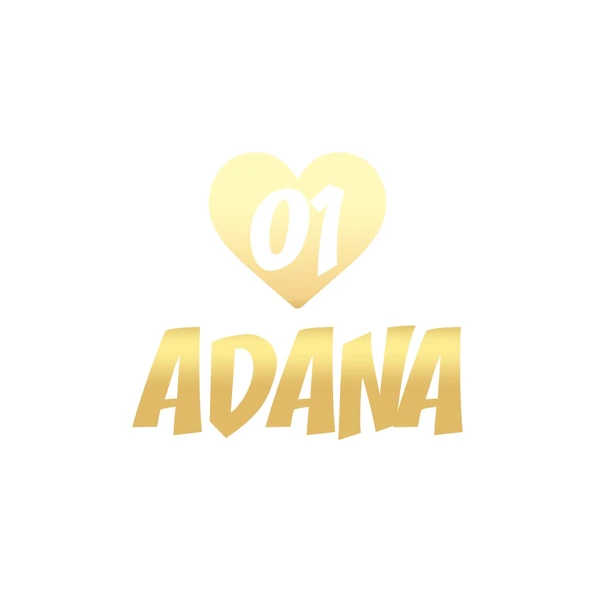 Kalpli 01 Adana Araba Sticker 17x17 Cm Gold ürün görseli 1