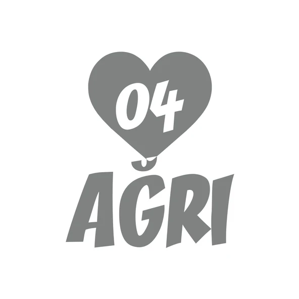 Kalpli 04 Ağrı Araba Sticker 17x17 Cm Gri ürün görseli 1