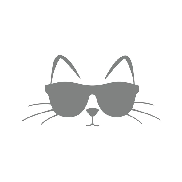 Güneş Gözlüğü Takan Kedi Araba Sticker 17x17 Cm Gri ürün görseli 1