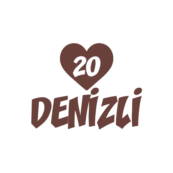 Kalpli 20 Denizli Araba Sticker 17x17 Cm Kahverengi ürün görseli 1