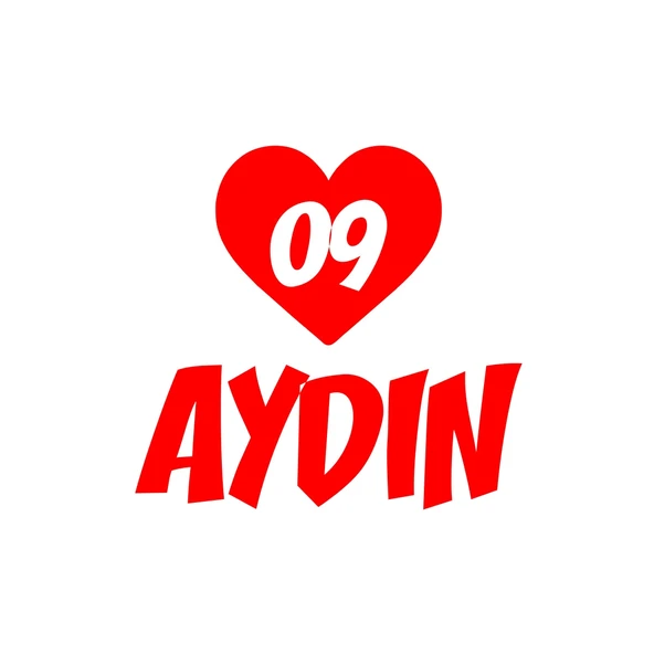 Kalpli 09 Aydın Araba Sticker 17x17 Cm Kırmızı ürün görseli 1