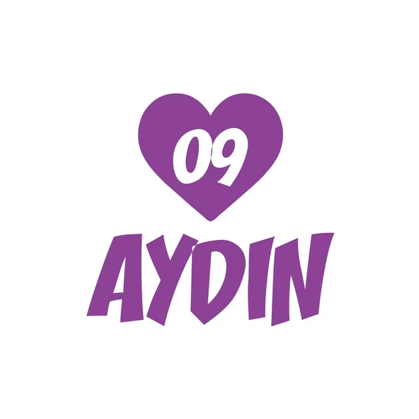 Kalpli 09 Aydın Araba Sticker 17x17 Cm Mor ürün görseli 1