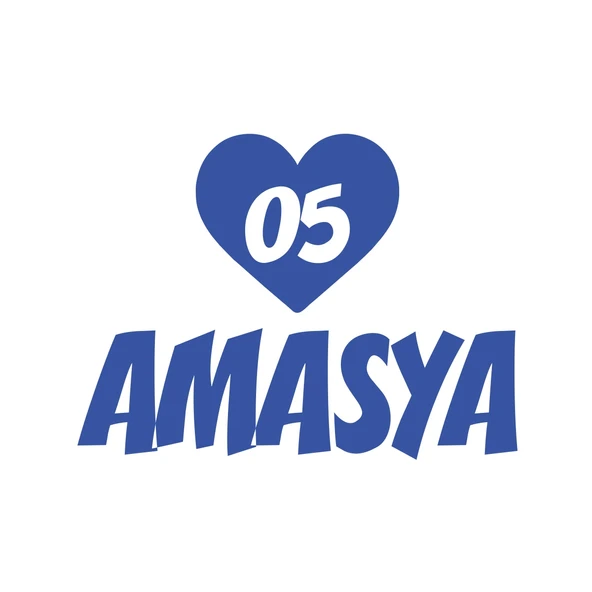Kalpli 05 Amasya Araba Sticker 17x17 Cm Mavi ürün görseli 1