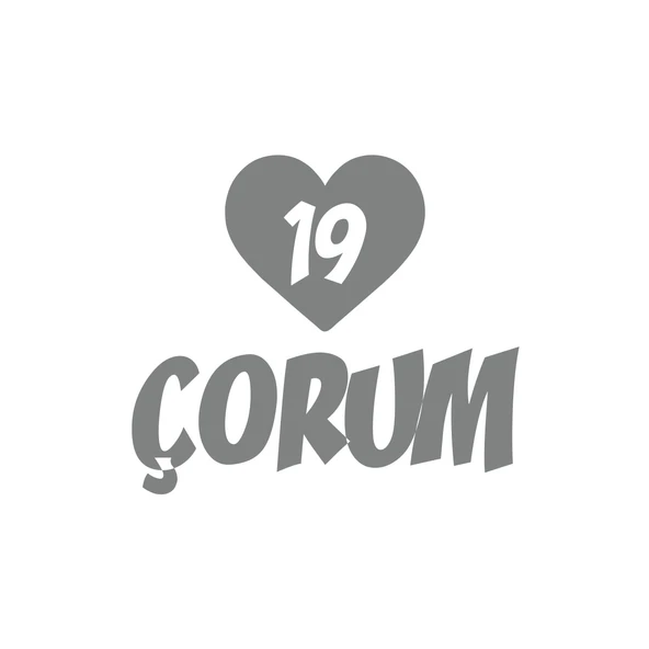 Kalpli 19 Çorum Araba Sticker 17x17 Cm Gri ürün görseli 1
