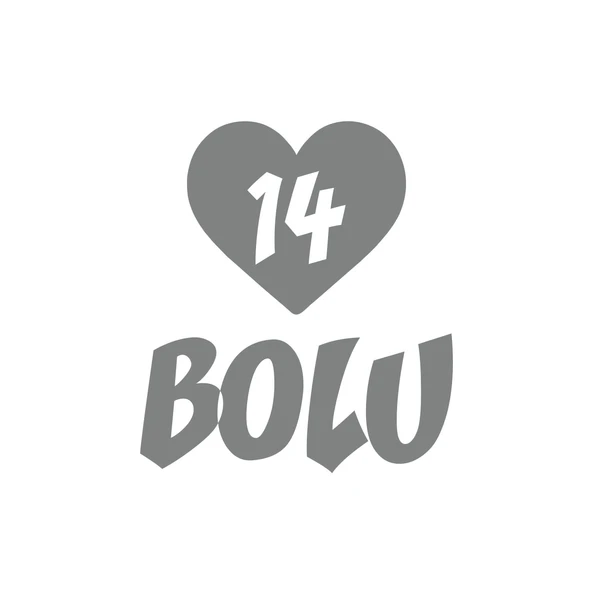 Kalpli 14 Bolu Araba Sticker 17x17 Cm Gri ürün görseli 1