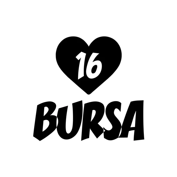 Kalpli 16 Bursa Araba Sticker 17x17 Cm Siyah ürün görseli 1