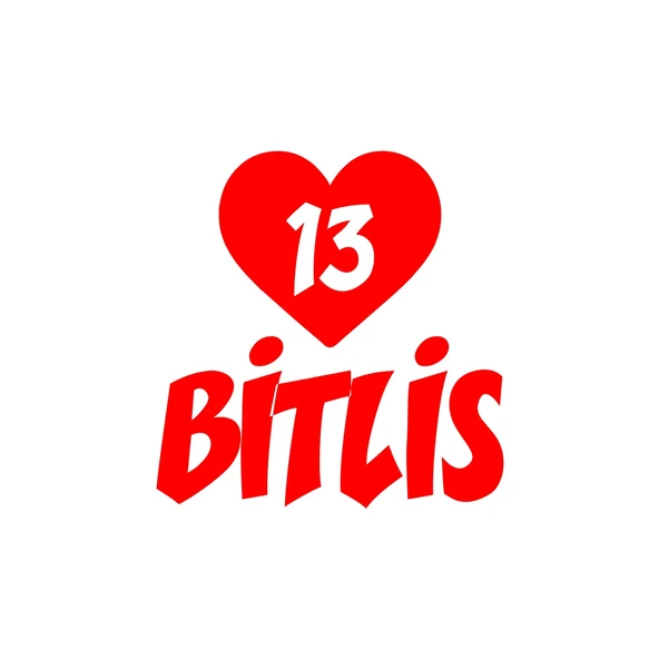 Kalpli 13 Bitlis Araba Sticker 17x17 Cm Kırmızı ürün görseli 1