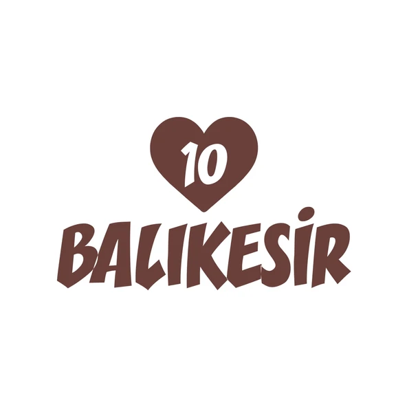 Kalpli 10 Balıkesir Araba Sticker 17x17 Cm Kahverengi ürün görseli 1