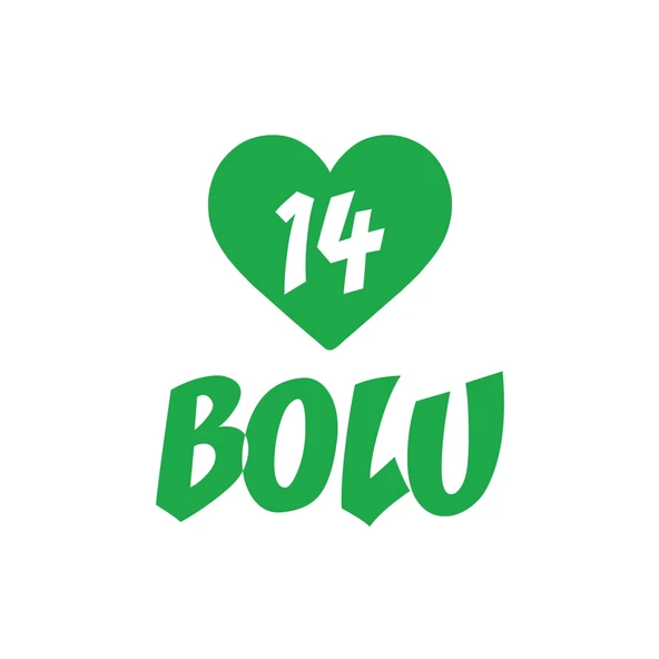 Kalpli 14 Bolu Araba Sticker 17x17 Cm Yeşil ürün görseli 1