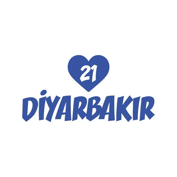 Kalpli 21 Diyarbakır Araba Sticker 17x17 Cm Mavi ürün görseli 1