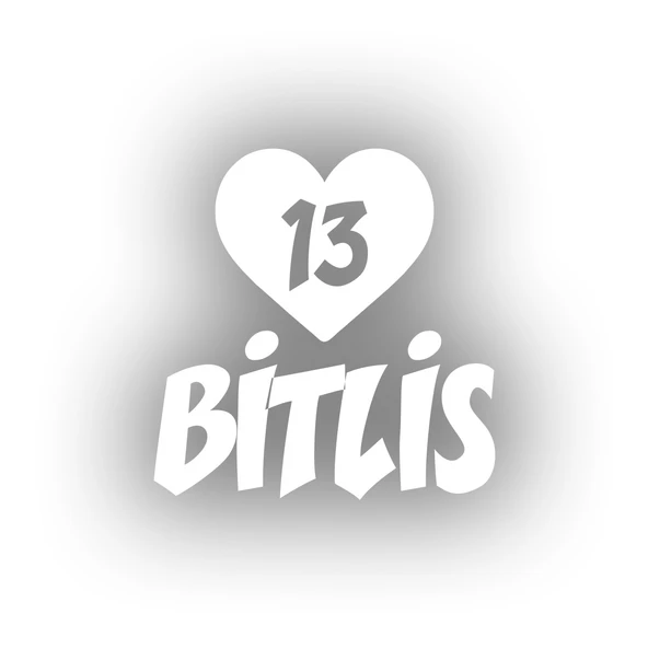 Kalpli 13 Bitlis Araba Sticker 17x17 Cm Beyaz ürün görseli 1