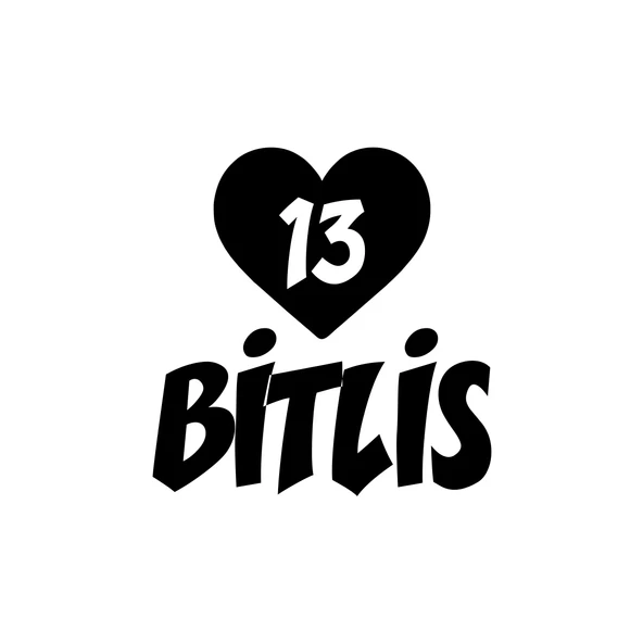 Kalpli 13 Bitlis Araba Sticker 17x17 Cm Siyah ürün görseli 1