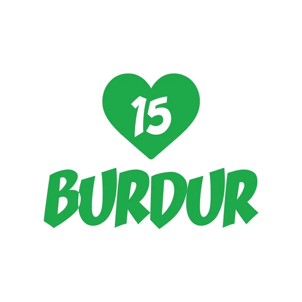 Kalpli 15 Burdur Araba Sticker 17x17 Cm Yeşil ürün görseli 1