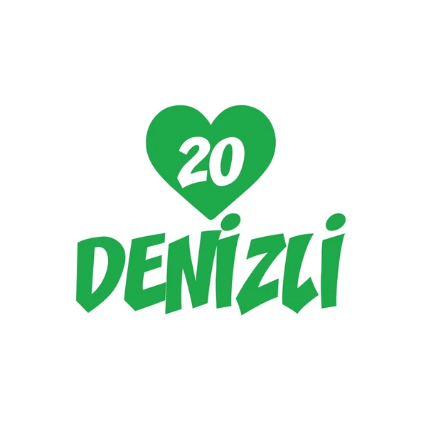 Kalpli 20 Denizli Araba Sticker 17x17 Cm Yeşil ürün görseli 1