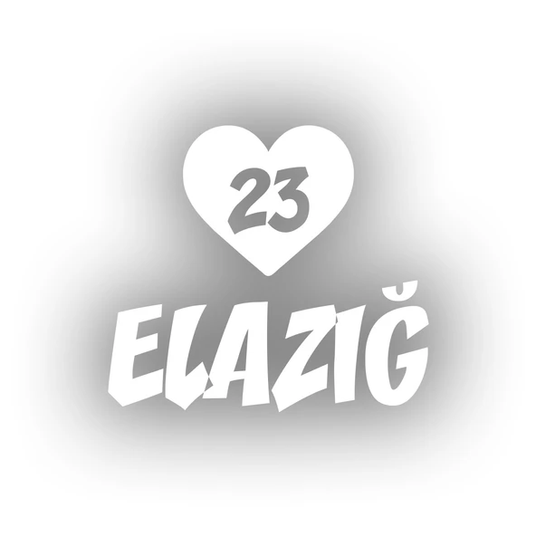 Kalpli 23 Elazığ Araba Sticker 17x17 Cm Beyaz ürün görseli 1