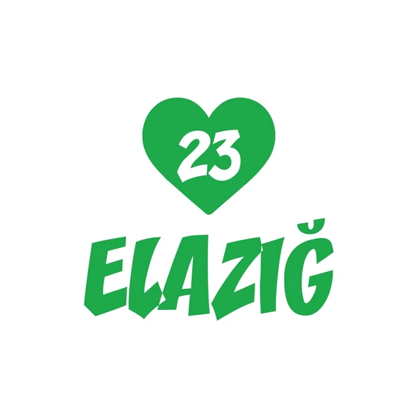 Kalpli 23 Elazığ Araba Sticker 17x17 Cm Yeşil ürün görseli 1