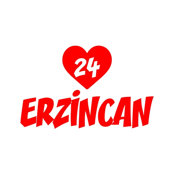 Kalpli 24 Erzincan Araba Sticker 17x17 Cm Kırmızı ürün görseli 1