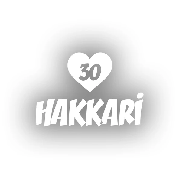 Kalpli 30 Hakkari Araba Sticker 17x17 Cm Beyaz ürün görseli 1