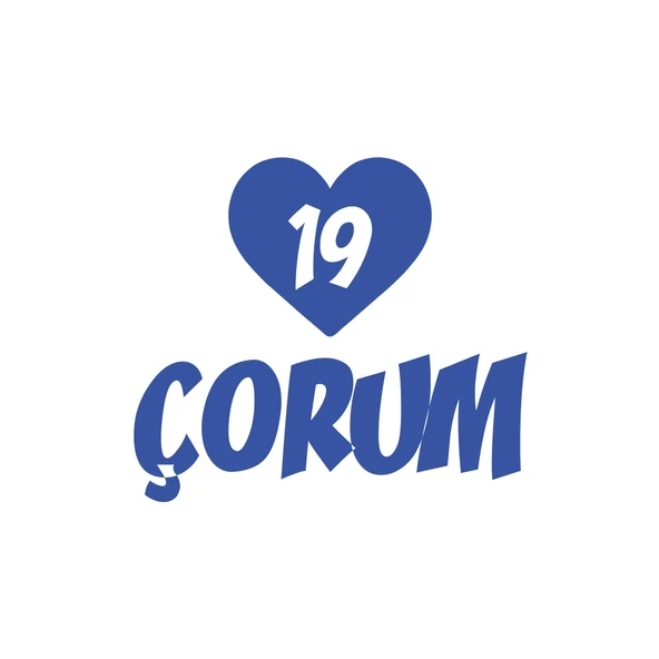 Kalpli 19 Çorum Araba Sticker 17x17 Cm Mavi ürün görseli 1