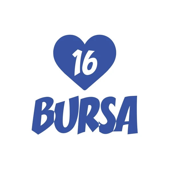 Kalpli 16 Bursa Araba Sticker 17x17 Cm Mavi ürün görseli 1