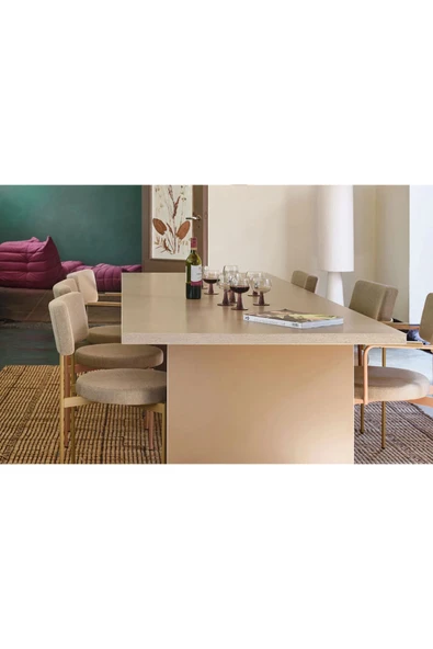 PASAWOODS Bruli | Modern Dikdörtgen Masa | 220x100 Cm | Toplantı / Çalışma / Yemek Masası ürün görseli 1