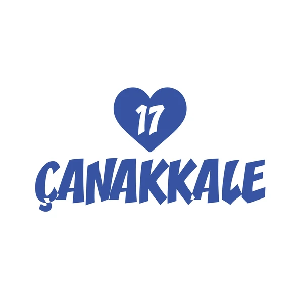 Kalpli 17 Çanakkale Araba Sticker 17x17 Cm Mavi ürün görseli 1
