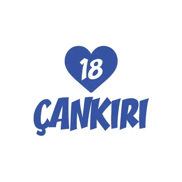 Kalpli 18 Çankırı Araba Sticker 17x17 Cm Mavi ürün görseli 1