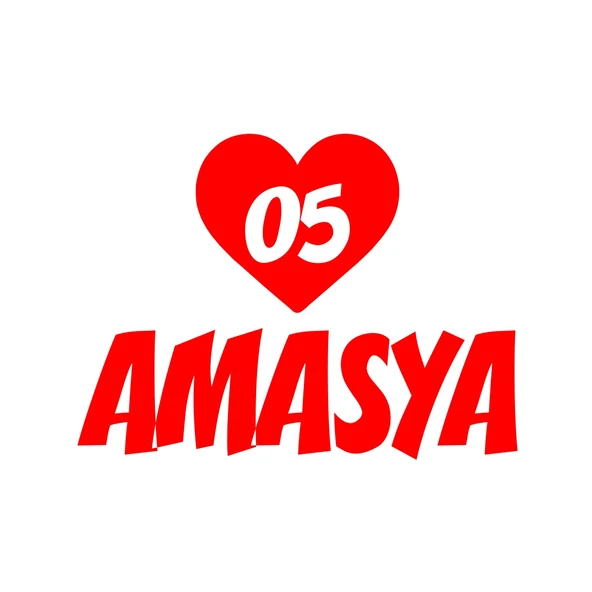 Kalpli 05 Amasya Araba Sticker 17x17 Cm Kırmızı ürün görseli 1